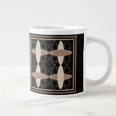 タン・オン・ブラック ジャンボコーヒーマグカップ (右)