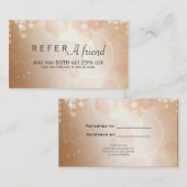 タン コーラル＆クリーム グラマー 紹介 クライアント カード (正面/裏面)