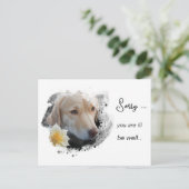 *~ タン・ドッグ AP61 気分が落ちる 花 ポストカード (スタンド正面)