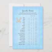 タン・バニー・ブルー・アーガイル　フィーチャーを当てようゲーム 招待状 (正面)