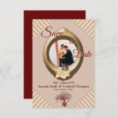 タン – マルサラモダンワイン保存日 セーブザデート (正面/裏面)