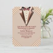 タン – マルサラワインモダン – フエス独身 招待状 (スタンド正面)