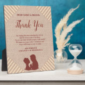 タン – マルサラワイン&ウズテクスチャのツイスト フォトプラーク (側面)