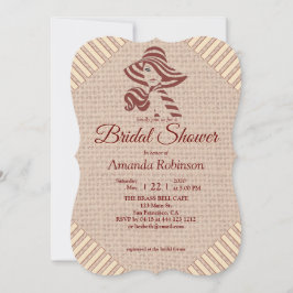 タン – マルサラワイン&ピンクのテクスチャ 招待状