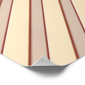 タン – マルサラワイン&ピンクモダンの色相 ポスター (角)