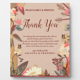 タン - マルサラ ワイン & ピンクの色彩のツイスト フォトプラーク