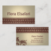 タンMehindiの名刺 名刺 (正面/裏面)