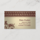 タンMehindiの名刺 名刺 (裏面)