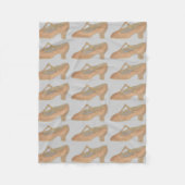 タンTストラップミュージカルシアターキャラクターシューダンス フリースブランケット (正面)