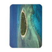 タヴァルア島と珊瑚礁、ママヌカ諸島 マグネット (縦)