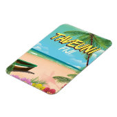 タヴェウニ・フィジー旅行ポスター マグネット (左側)