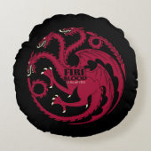 ターガリエンシギル火災と血液 ラウンドクッション (正面)