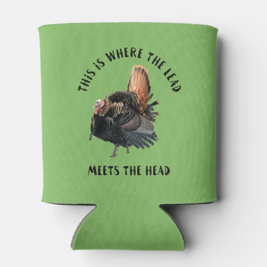 ターキおもしろいー狩り引用文スポーツホビー 缶クーラー (裏面)