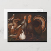 ターキアヒル鳩感謝祭はがき シーズンポストカード (正面/裏面)