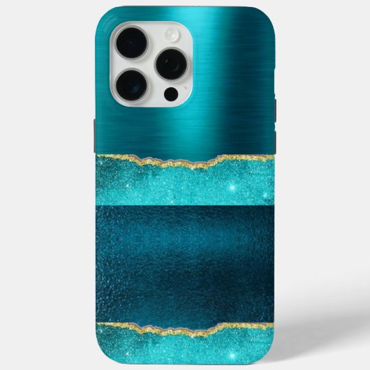 ターキオーススパークルカッコいい金ゴールドデザインケース Case-Mate iPhoneケース (裏面)