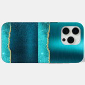 ターキオーススパークルカッコいい金ゴールドデザインケース Case-Mate iPhoneケース (裏面 (横))