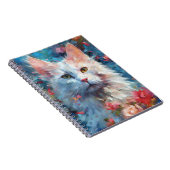 ターキッカラフルクアンゴラ猫 ノートブック (右側)