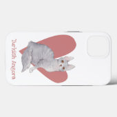 ターキッシュアンゴラキャットウォーター子猫ピンクハート Case-Mate iPhoneケース (裏面 (横))