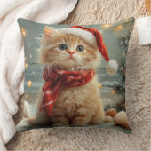 ターキッシュアンゴラキャットクリスマスヴィンテージビーチ クッション (ブランケット)