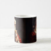 ターキッシュアンゴラキャットサンタクロースフェスティバルクリスマス コーヒーマグカップ (中央)