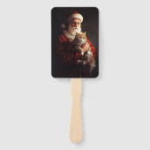 ターキッシュアンゴラキャットサンタクロースフェスティバルクリスマス ハンドファン (正面)