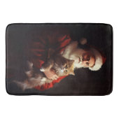 ターキッシュアンゴラキャットサンタクロースフェスティバルクリスマス バスマット (正面)