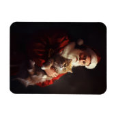 ターキッシュアンゴラキャットサンタクロースフェスティバルクリスマス マグネット (横)