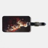 ターキッシュアンゴラキャットサンタクロースフェスティバルクリスマス ラゲッジタグ (裏面横)