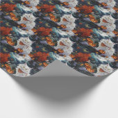 ターキッシュアンゴラキャットハロウィン不気味 ラッピングペーパー (角)