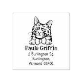 ターキッシュアンゴラキャット差出人住所 ラバースタンプ (インプリント)