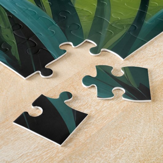 ターキッシュアンゴラキャット春の花絵を描ズ ジグソーパズル (側面)