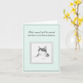 ターキッシュアンゴラ同情カード カード (黄色い花)