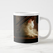 ターキッシュアンゴラ猫マティス ジャンボコーヒーマグカップ (右)