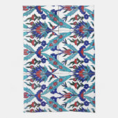 ターキッシュイズニク花の模様 キッチンタオル (縦)