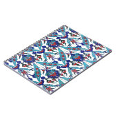 ターキッシュイズニク花の模様 ノートブック (左側)