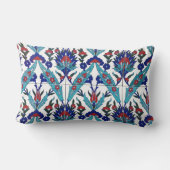 ターキッシュイズニク花の模様 ランバークッション (裏面)