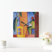 「ターキッシュカフェ」アートウォール時計 スクエア壁時計 (ホーム)