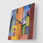 「ターキッシュカフェ」アートウォール時計 スクエア壁時計 (傾斜)