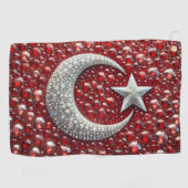 ターキッシュカラーのゴルフタオル ゴルフタオル (横)