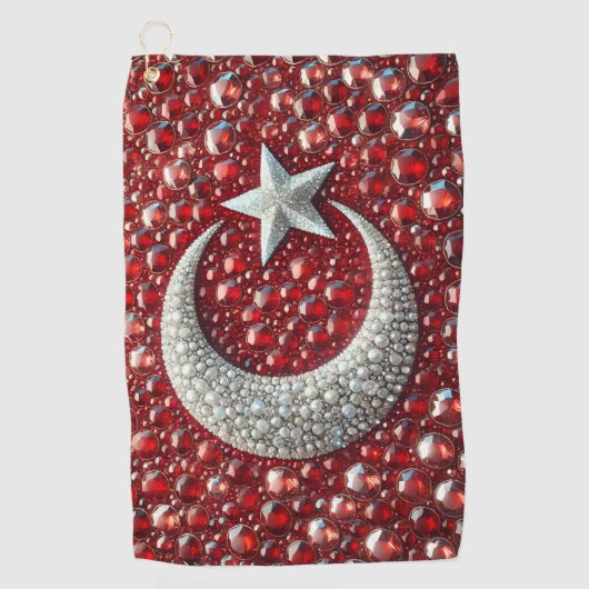 ターキッシュカラーのゴルフタオル ゴルフタオル (正面)