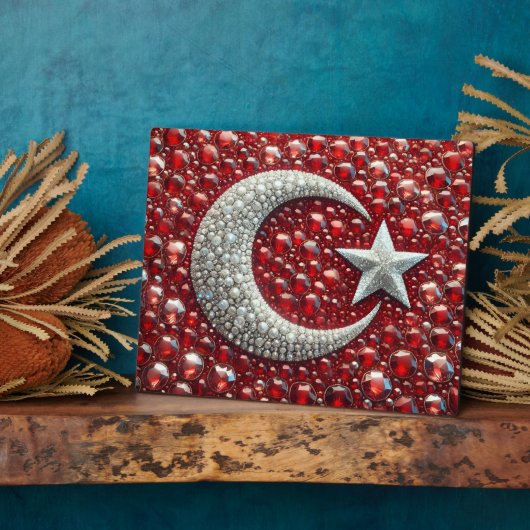 ターキッシュカラー付きプラークモダンデザイン フォトプラーク (側面)