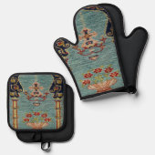 ターキッシュカーペット 鍋つかみ&鍋敷きセット (正面/裏面)