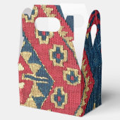 ターキッシュキリムカーペットラグアンティークレッドブルー フェイバーボックス (オープン)