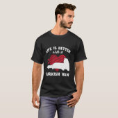 ターキッシュバンの飼い主は幸せな猫飼いさん Tシャツ (正面フル)