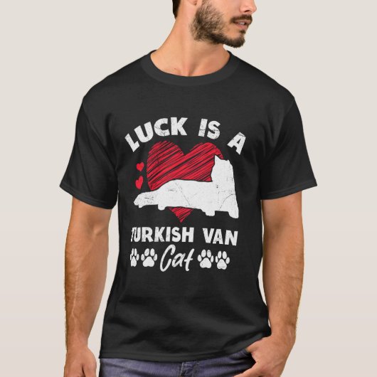 ターキッシュバン+猫の飼い主は幸運 Funny Turkish  Tシャツ (正面)