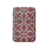 ターキッシュレッド 陶器の花 バスマット (正面縦)