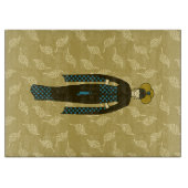 ターキッシュレディーズウィズターバンアールヌーボースタイル カッティングボード (正面)