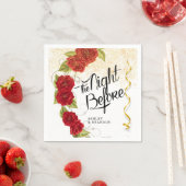 ターキッシュローズ フラワーナップキン ザ・ナイト・ビフォアー ナップキン スタンダードカクテルナプキン (インサイチュ)