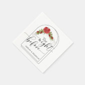 ターキッシュローズ ミニマルスクリプト 前夜祭 スタンダードカクテルナプキン (角)