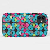 ターキューブとピンクキューブのパターン Case-Mate iPhoneケース (裏面(横))